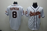 Baltimore Orioles #8 Ripken White Throwback Jerseys,baseball caps,new era cap wholesale,wholesale hats