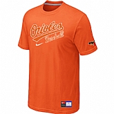 Baltimore Orioles Orange Nike Short Sleeve Practice T-Shirt,baseball caps,new era cap wholesale,wholesale hats