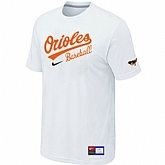 Baltimore Orioles White Nike Short Sleeve Practice T-Shirt,baseball caps,new era cap wholesale,wholesale hats