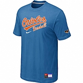 Baltimore Orioles light Blue Nike Short Sleeve Practice T-Shirt,baseball caps,new era cap wholesale,wholesale hats