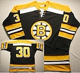 Boston Bruins #30 Gerry Cheevers 1971-1972 Black Throwback Jerseys,baseball caps,new era cap wholesale,wholesale hats