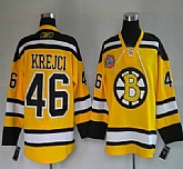 Boston Bruins #46 Krejci Yellow WINTER CLASSIC Jerseys,baseball caps,new era cap wholesale,wholesale hats