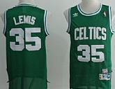 Boston Celtics #35 Reggie Lewis Green Throwback Swingman Jerseys,baseball caps,new era cap wholesale,wholesale hats