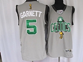 Boston Celtics #5 Garnett Grey Champions Commemorative Jerseys,baseball caps,new era cap wholesale,wholesale hats