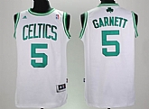 Boston Celtics #5 Garnett White Jerseys,baseball caps,new era cap wholesale,wholesale hats