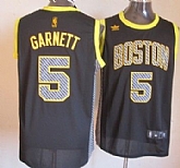 Boston Celtics #5 Kevin Garnett Black Electricity Fashion Jerseys,baseball caps,new era cap wholesale,wholesale hats