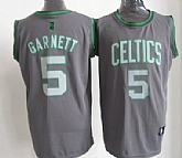 Boston Celtics #5 Kevin Garnett Gray Shadow Jerseys,baseball caps,new era cap wholesale,wholesale hats