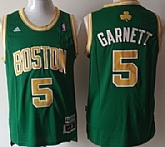 Boston Celtics #5 Kevin Garnett Revolution 30 Swingman Green With Gold Jerseys,baseball caps,new era cap wholesale,wholesale hats