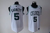 Boston Celtics #5 Kevin Garnett White Jerseys,baseball caps,new era cap wholesale,wholesale hats