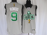 Boston Celtics #9 Rondo Grey Champions Commemorative Jerseys,baseball caps,new era cap wholesale,wholesale hats