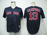 Boston Red Sox #13 Crawford Dark Blue Jerseys,baseball caps,new era cap wholesale,wholesale hats