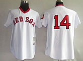 Boston Red Sox #14 JIM RICE white M&N Jerseys,baseball caps,new era cap wholesale,wholesale hats