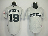 Boston Red Sox #19 Beckett Grey Jerseys,baseball caps,new era cap wholesale,wholesale hats