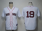 Boston Red Sox #19 Beckett White Cool Base Jerseys,baseball caps,new era cap wholesale,wholesale hats