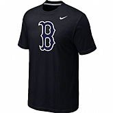 Boston Red Sox Heathered Nike Black Blended T-Shirt,baseball caps,new era cap wholesale,wholesale hats