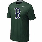 Boston Red Sox Heathered Nike D.Green Blended T-Shirt,baseball caps,new era cap wholesale,wholesale hats