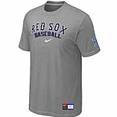 Boston Red Sox L.Grey Nike Short Sleeve Practice T-Shirt,baseball caps,new era cap wholesale,wholesale hats