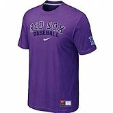 Boston Red Sox Purple Nike Short Sleeve Practice T-Shirt,baseball caps,new era cap wholesale,wholesale hats