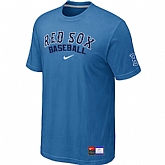 Boston Red Sox light Blue Nike Short Sleeve Practice T-Shirt,baseball caps,new era cap wholesale,wholesale hats