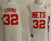 Brooklyn Nets #32 Julius Erving White Throwback Swingman Jerseys,baseball caps,new era cap wholesale,wholesale hats