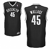 Brooklyn Nets #45 Gerald Wallace Black Swingman Jerseys,baseball caps,new era cap wholesale,wholesale hats