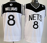 Brooklyn Nets #8 Deron Williams White Authentic Jerseys,baseball caps,new era cap wholesale,wholesale hats