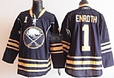 Buffalo Sabres #1 Jhonas Enroth Dark Blue Third Jerseys,baseball caps,new era cap wholesale,wholesale hats