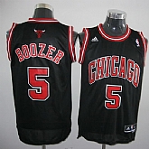 Bulls #5 Boozer black Jerseys,baseball caps,new era cap wholesale,wholesale hats