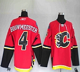 Calgary Flames #4 BOUWMEESTER red Jerseys,baseball caps,new era cap wholesale,wholesale hats