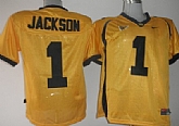 California Golden Bears #1 Jackson Yellow Jerseys,baseball caps,new era cap wholesale,wholesale hats