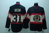 Chicago Blackhawks #31 Niemi black Jerseys New 3rd,baseball caps,new era cap wholesale,wholesale hats