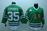 Chicago Blackhawks #35 ESPOSITO green Jerseys,baseball caps,new era cap wholesale,wholesale hats