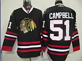 Chicago Blackhawks #51 Brian Campbell Black Jerseys,baseball caps,new era cap wholesale,wholesale hats