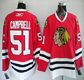 Chicago Blackhawks #51 Brian Campbell red Jerseys,baseball caps,new era cap wholesale,wholesale hats