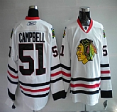 Chicago Blackhawks #51 Brian Campbell white Jerseys,baseball caps,new era cap wholesale,wholesale hats