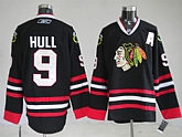 Chicago Blackhawks #9 Hull Black Jerseys 3rd,baseball caps,new era cap wholesale,wholesale hats