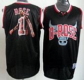 Chicago Bulls #1 Derek Rose Black Notorious Fashion Jerseys,baseball caps,new era cap wholesale,wholesale hats