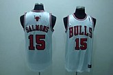 Chicago Bulls #15 Salmons white Jerseys,baseball caps,new era cap wholesale,wholesale hats