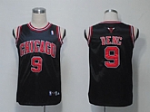 Chicago Bulls #9 Deng Black Jerseys,baseball caps,new era cap wholesale,wholesale hats