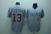 Chicago Cubs #13 Castro grey Jerseys,baseball caps,new era cap wholesale,wholesale hats