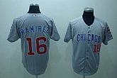 Chicago Cubs #16 Aramis Ramirez grey Jerseys,baseball caps,new era cap wholesale,wholesale hats