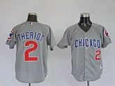 Chicago Cubs #2 Theriot Grey Jerseys,baseball caps,new era cap wholesale,wholesale hats