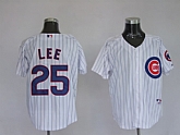 Chicago Cubs #25 Derrek Lee White Jerseys,baseball caps,new era cap wholesale,wholesale hats