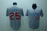 Chicago Cubs #25 Derrek Lee grey Jerseys,baseball caps,new era cap wholesale,wholesale hats