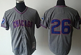 Chicago Cubs #26 Billy Williams Gray Wollens Throwback Jerseys,baseball caps,new era cap wholesale,wholesale hats