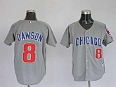 Chicago Cubs #8 Andre Dawson Grey Jerseys,baseball caps,new era cap wholesale,wholesale hats