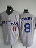 Chicago Cubs #8 Dawson gray Jerseys,baseball caps,new era cap wholesale,wholesale hats