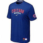Chicago Cubs Blue Nike Short Sleeve Practice T-Shirt,baseball caps,new era cap wholesale,wholesale hats