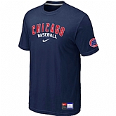 Chicago Cubs D.Blue Nike Short Sleeve Practice T-Shirt,baseball caps,new era cap wholesale,wholesale hats