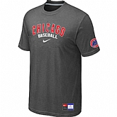 Chicago Cubs D.Grey Nike Short Sleeve Practice T-Shirt,baseball caps,new era cap wholesale,wholesale hats